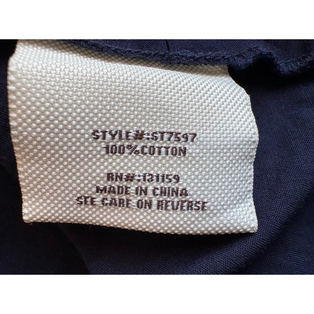 Sebby Collection Navy Blue Hooded Utility Jacket Style‎ ST7597 Size L - Picture 10 of 10